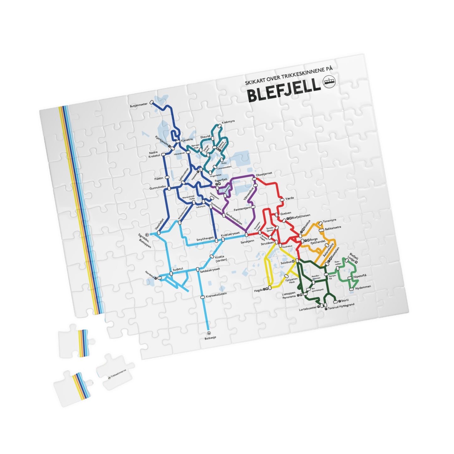 BLEFJELL - Trikkeskinner // Puslespill