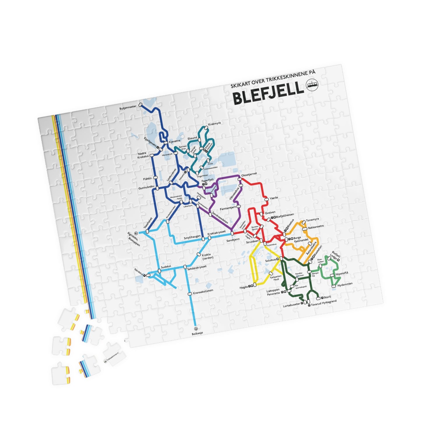 BLEFJELL - Trikkeskinner // Puslespill