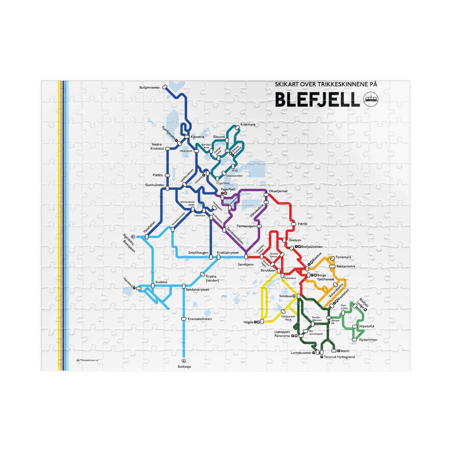 BLEFJELL - Trikkeskinner // Puslespill