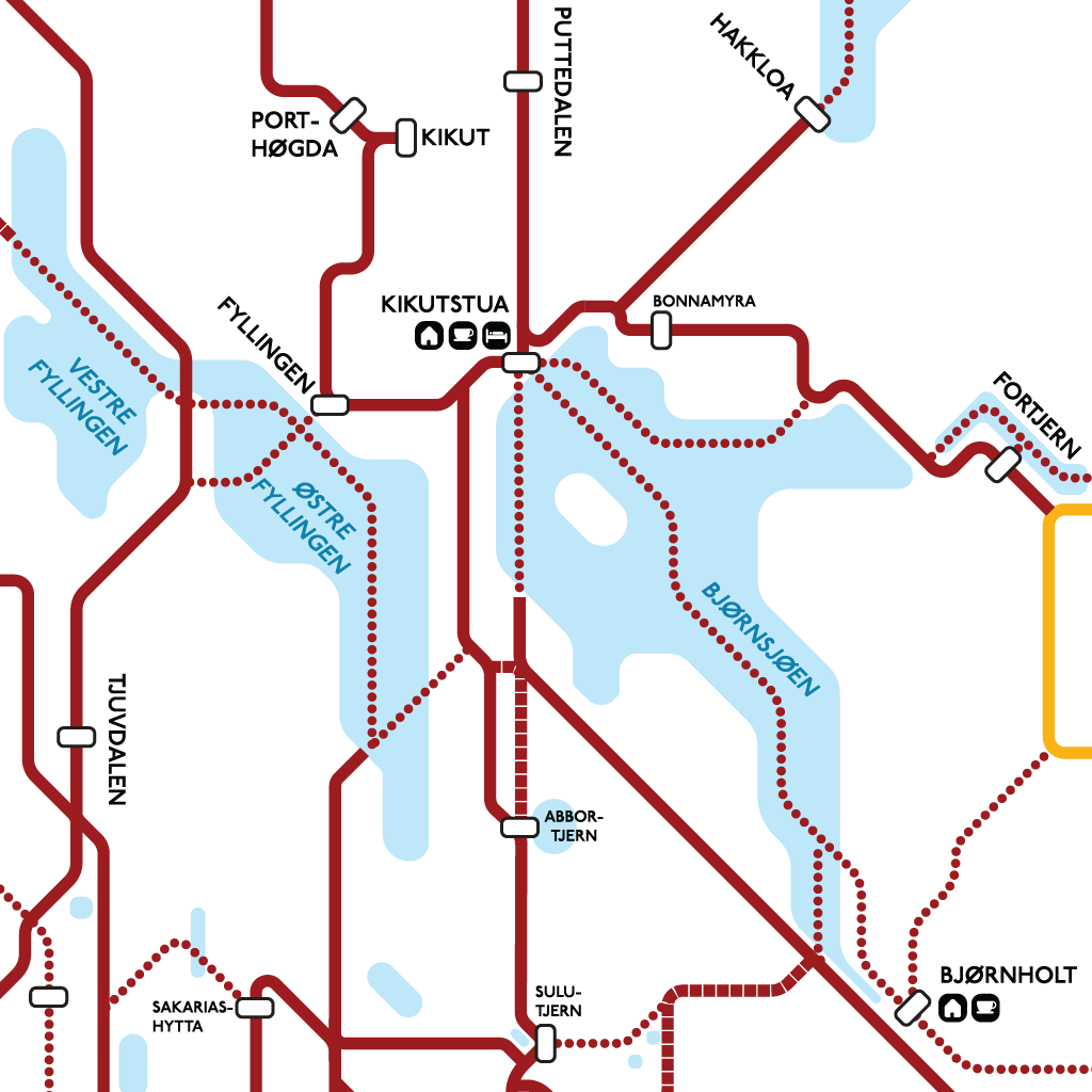 OSLO - Trikkeskinner // Plakat med treramme