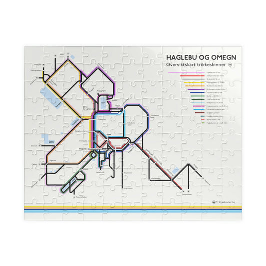 HAGLEBU OG OMEGN - Linjekart // Puslespill
